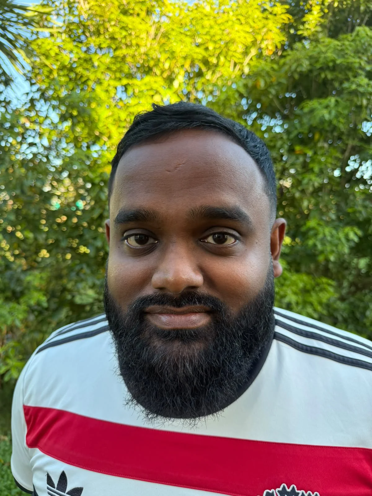 Portrait of Bivin Matthew outdoors